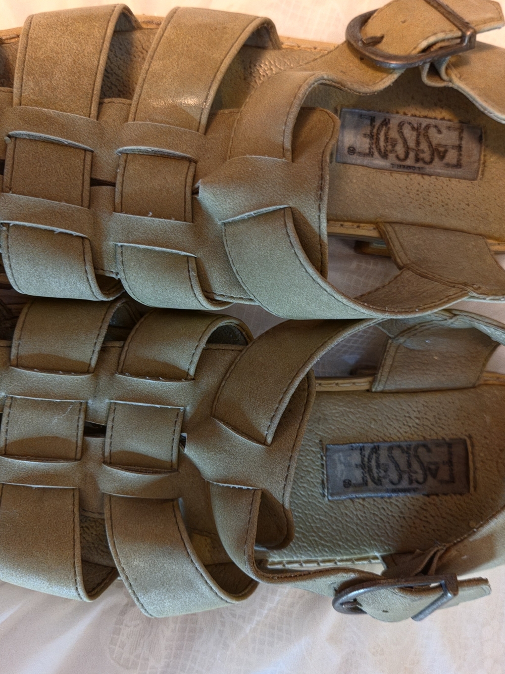 Vintage Lower Eastside 7.5 ×womens Strappy Buckle Sandals